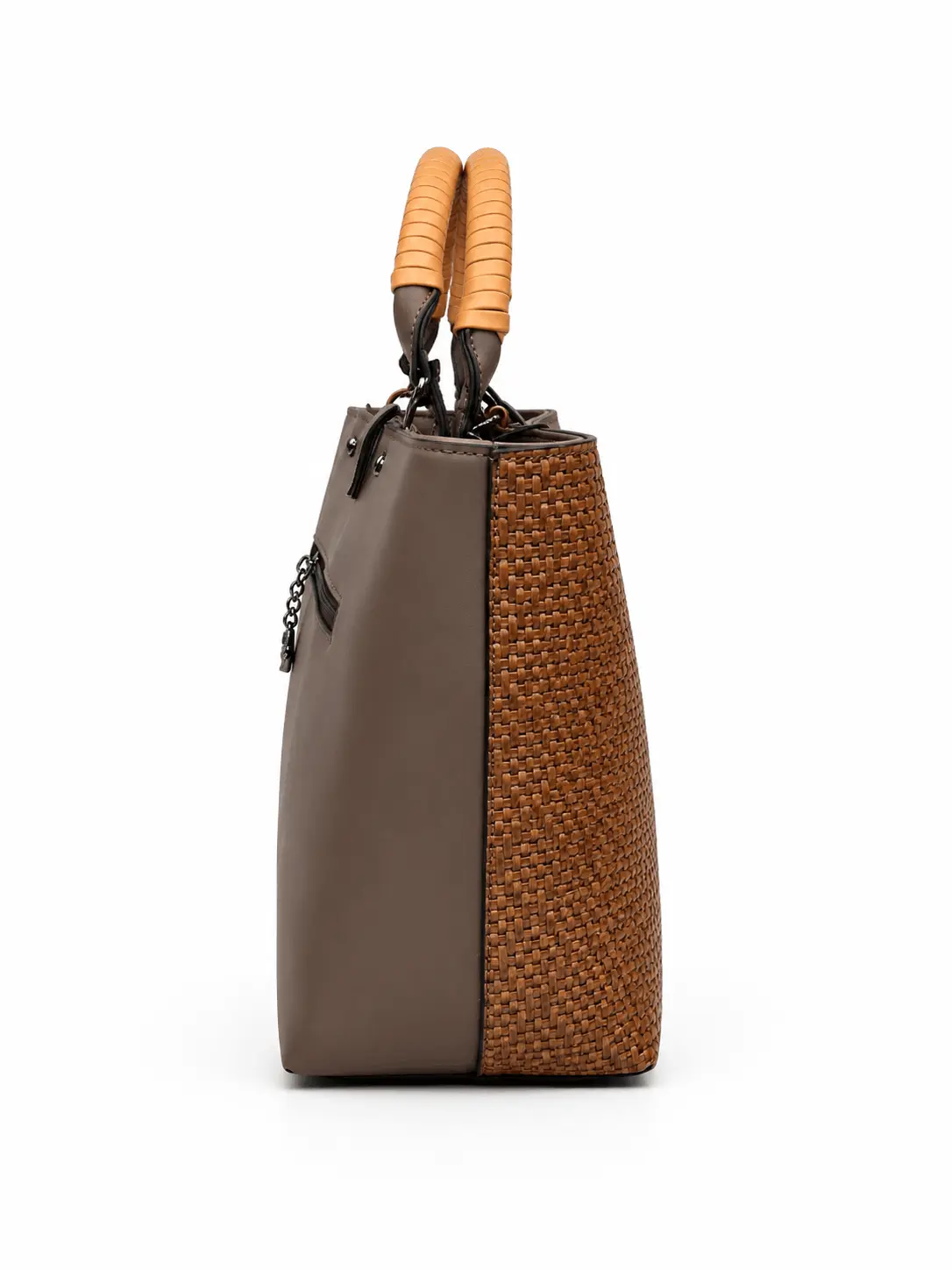 Butterfly Brown Textured Tote Bag for Women (4)