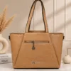 Butterfly tan brown premium ladies handbag with spacious tote design