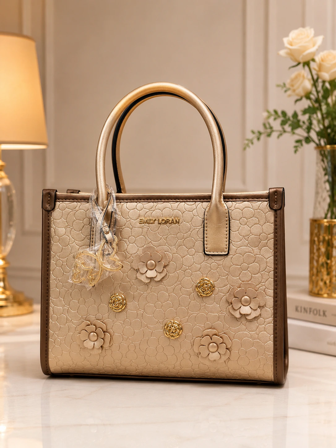 Emily Loran Floral Elegance Premium Tote Bag for Women (4)