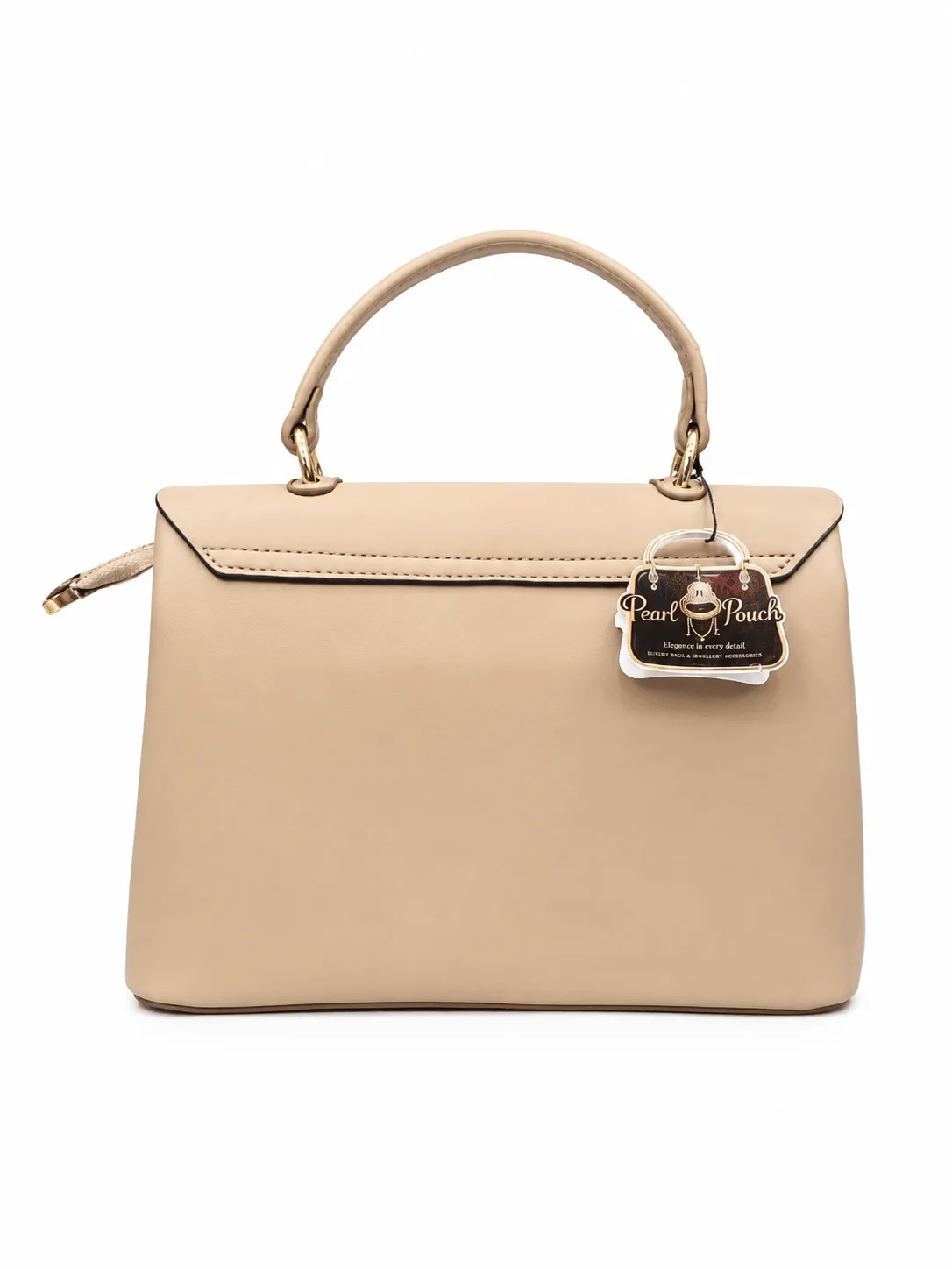 Ivory Elegance Structured Handbag