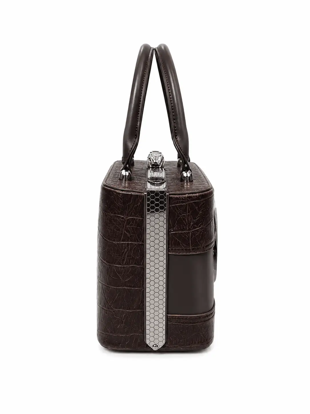 J BLUES Croc Luxe Top Handle Handbag