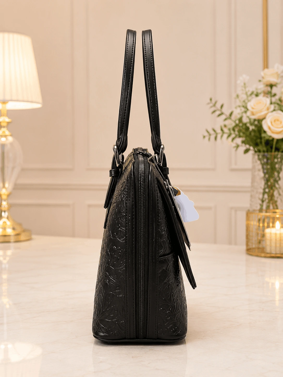 LOGUS Noir Flora Premium Handbag (4)