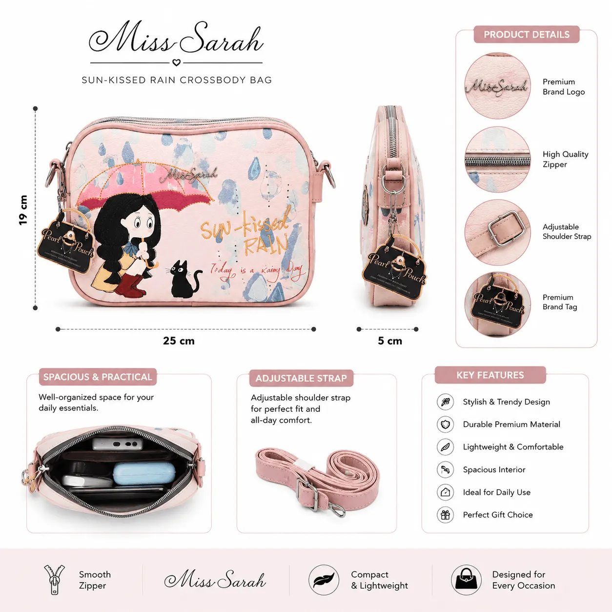 Miss Sarah Sun-Kissed Rain Crossbody Bag (4)