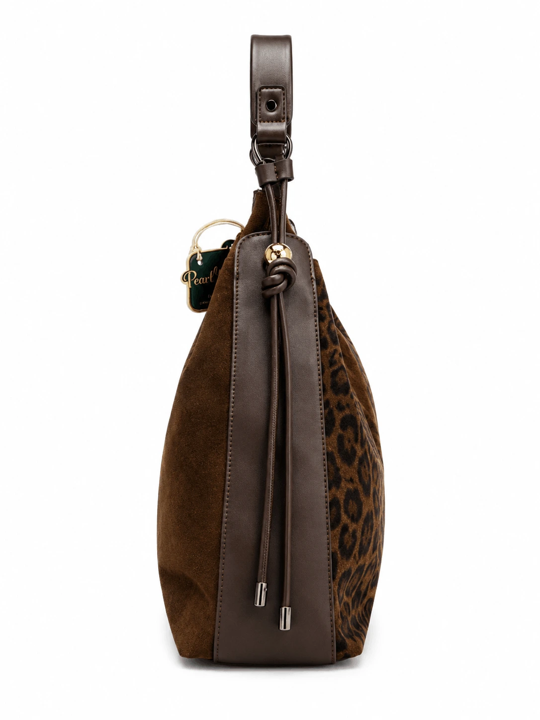 Pearl N Pouch Brown Leopard Hobo Bag (3)