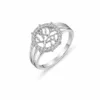 Tree of Life Ring with Sparkling Zirconia Stones