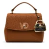 Valendnee premium brown handbag with elegant woven texture, sturdy top handle, smooth zipper, spacious interior, and stylish everyday design.