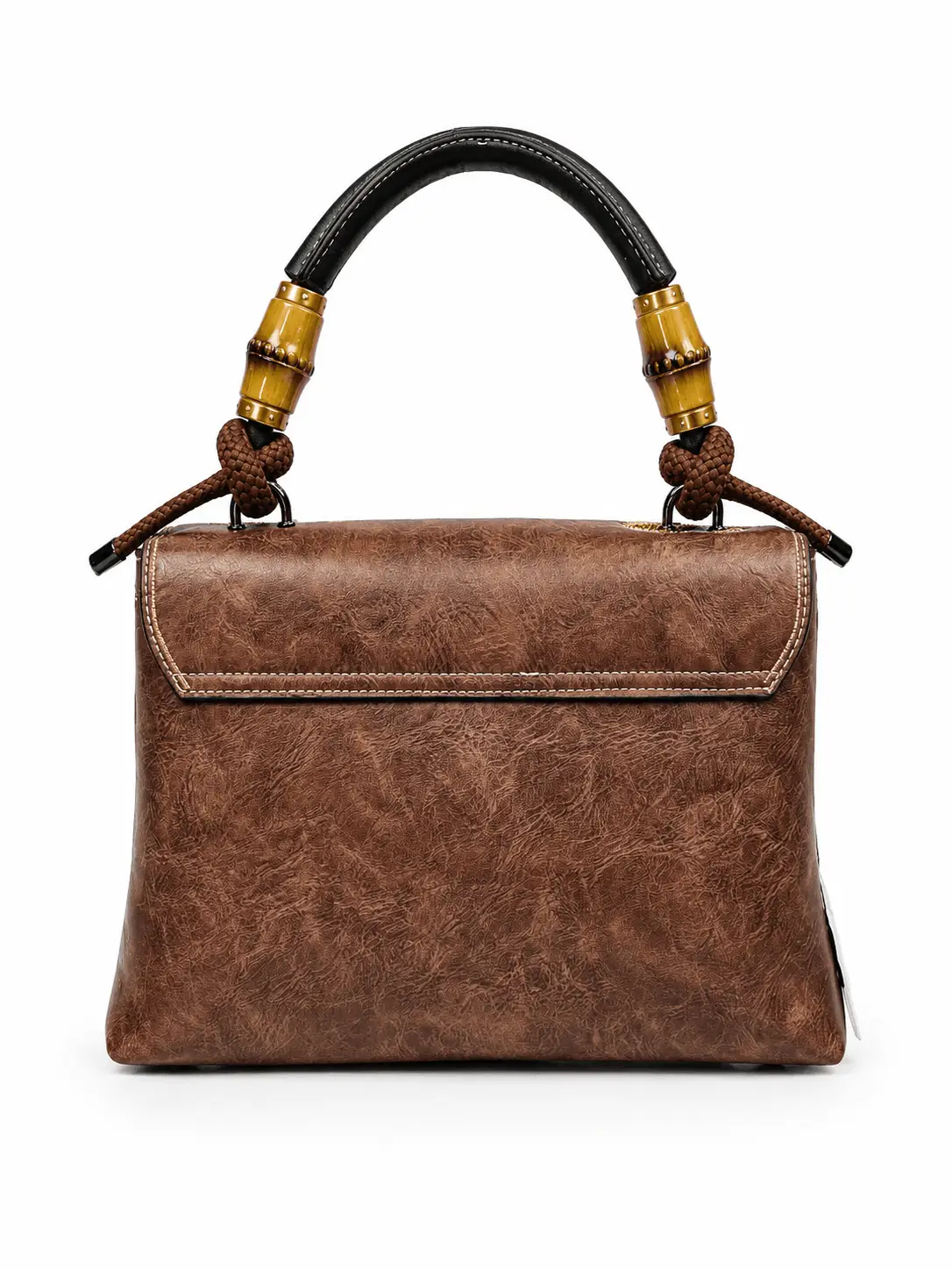 Vintage Floral Embroidery PU Leather Handbag (3)