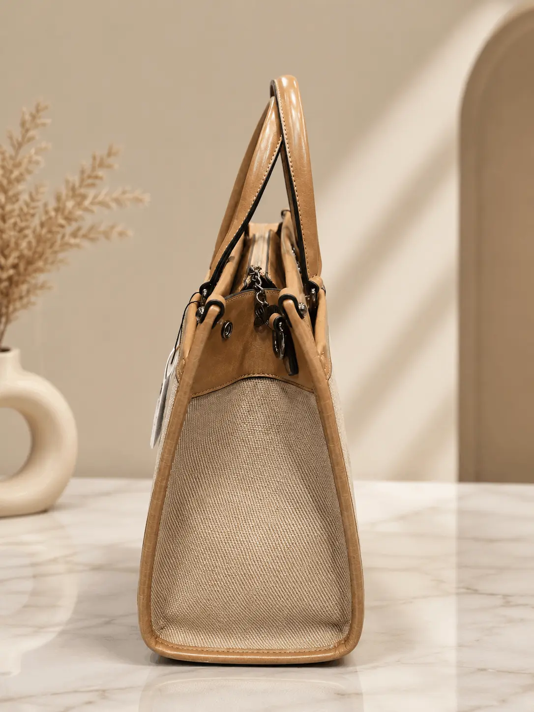 butterfly brand Big size TOTE bag laptop compartments inside ,sling cum hand bag for women girls