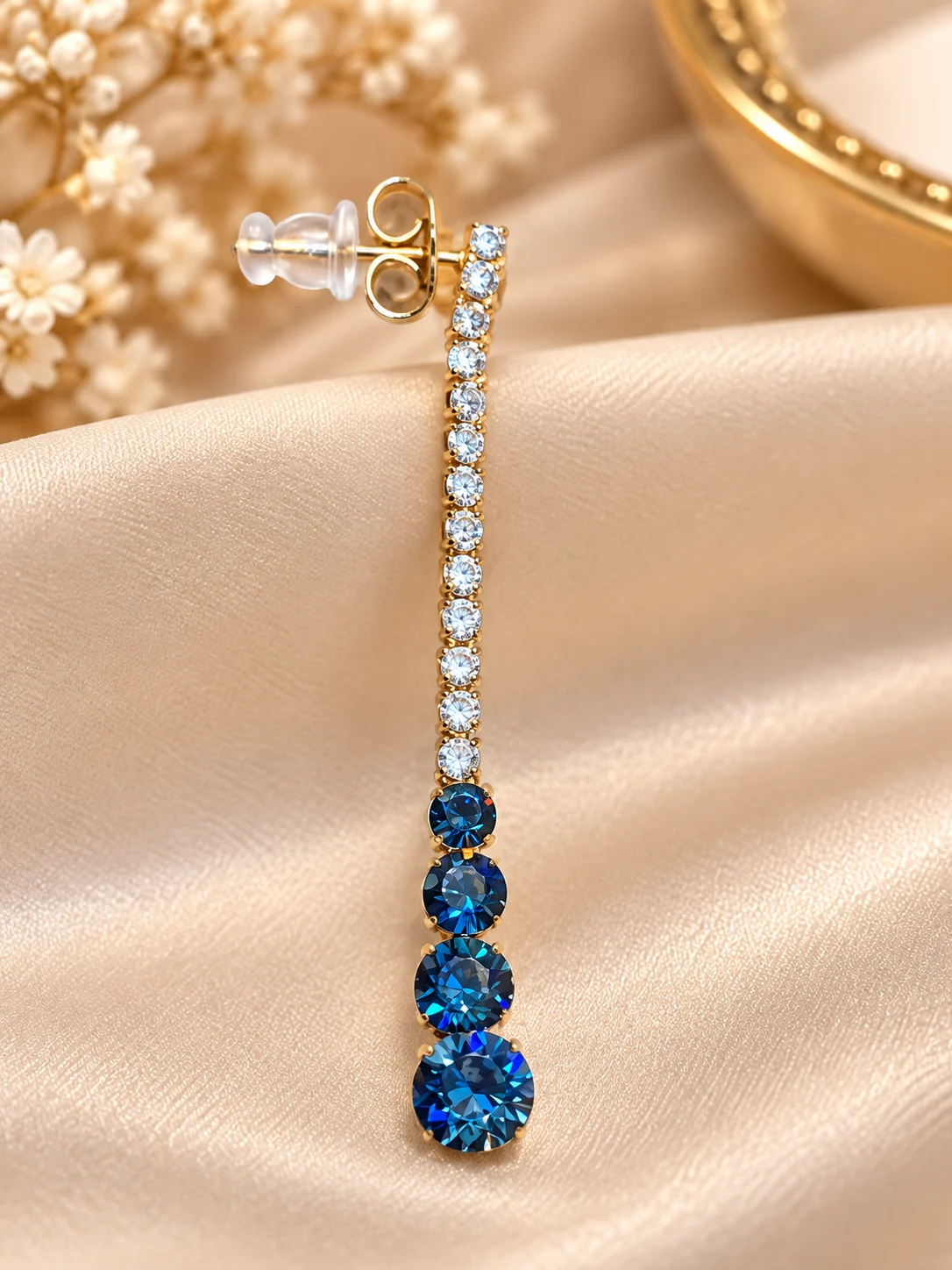 18K Royal Blue Drop Earrings (2)