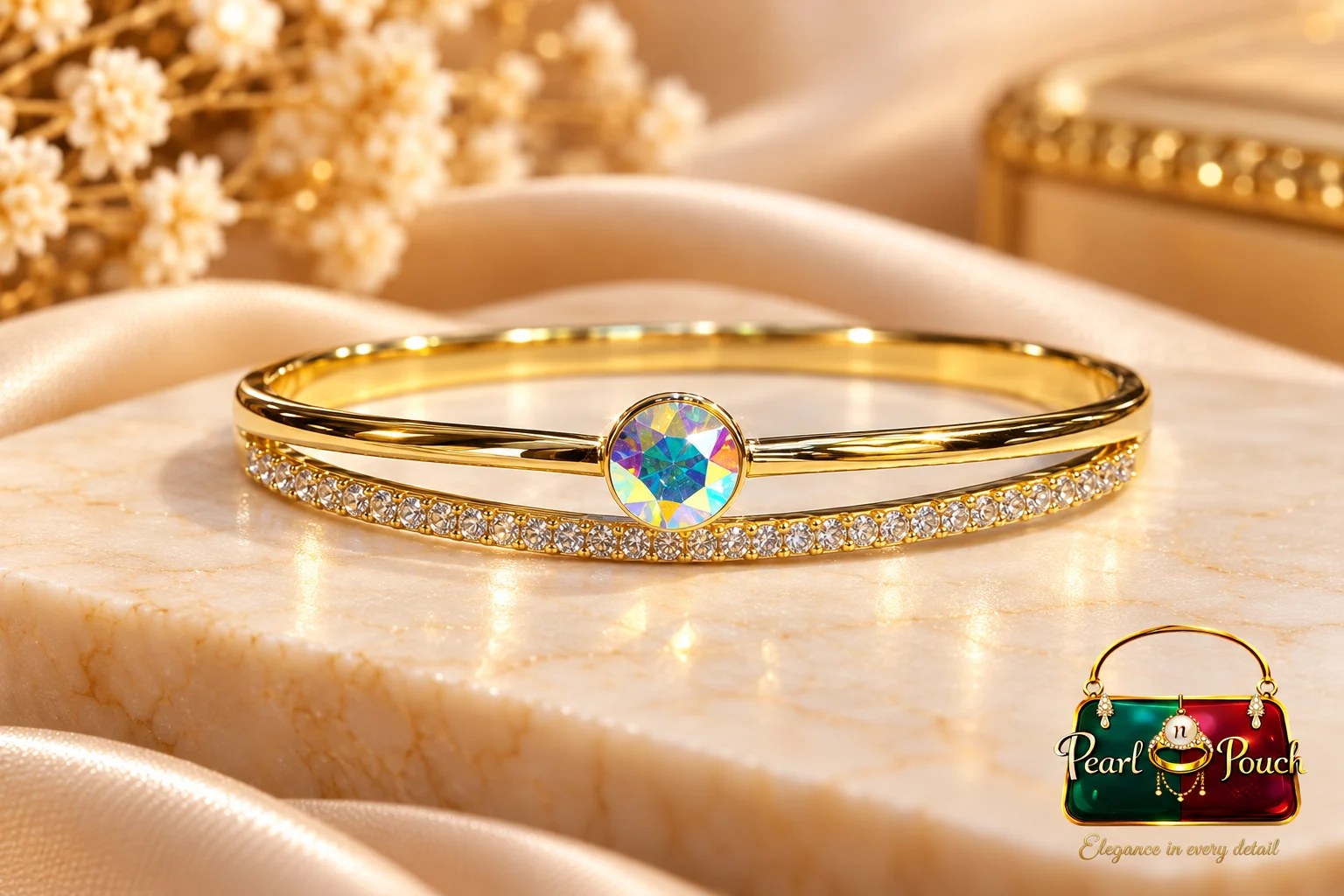 Brilliant Zuping 18K Gold Plated Zirconia Bracelet (2)