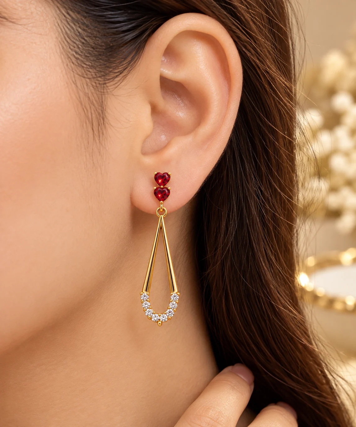 Crimson Heart Drop Earrings (4)