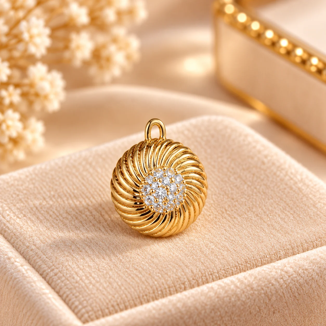 Elegant 18K Gold Plated Zirconia Earrings (1)