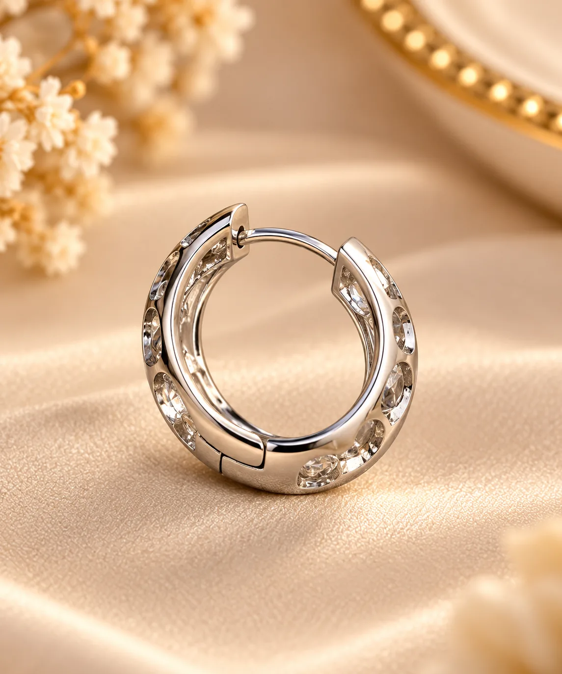 Elegant Silver Plated Scroll Earrings (5)