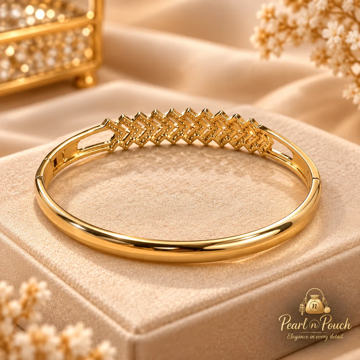 Elegant ZUPING 18K Gold Plated Zirconia Bracelet (1)