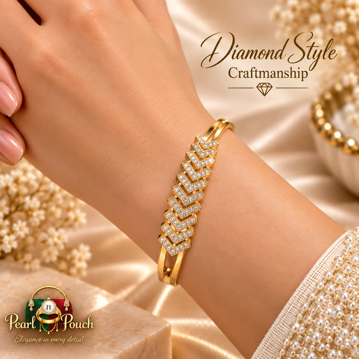 Elegant ZUPING 18K Gold Plated Zirconia Bracelet (2)