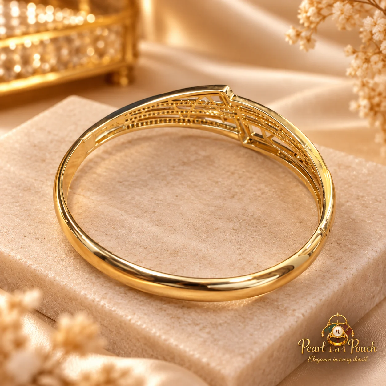 Elegant ZUPING 18K Gold Plated Zirconia Bracelet (6)