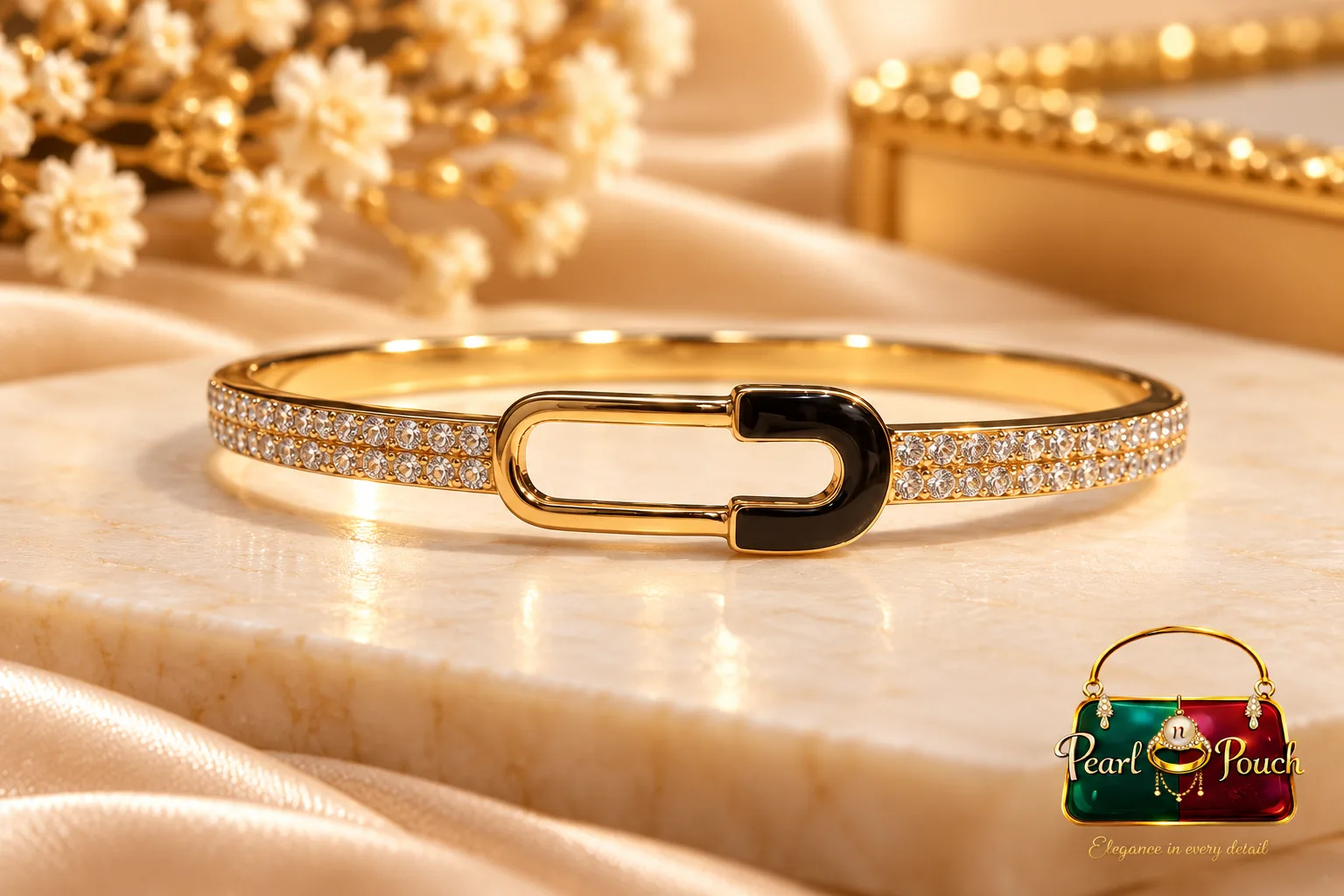 Elegant Zuping 18K Gold Plated Zirconia Bracelet (2)