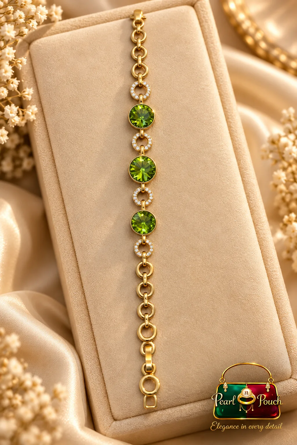 Premium ZUPING 18K Gold Plated Zirconia Bracelet (1)