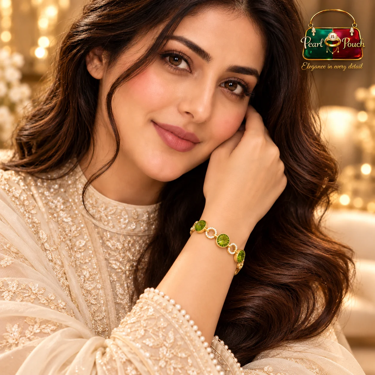 Premium ZUPING 18K Gold Plated Zirconia Bracelet (2)