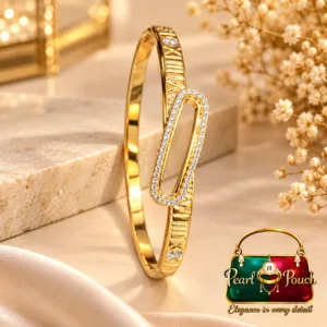 Premium 18K Gold Plated Zirconia Bracelet by Zuping with sparkling zirconia detailing
