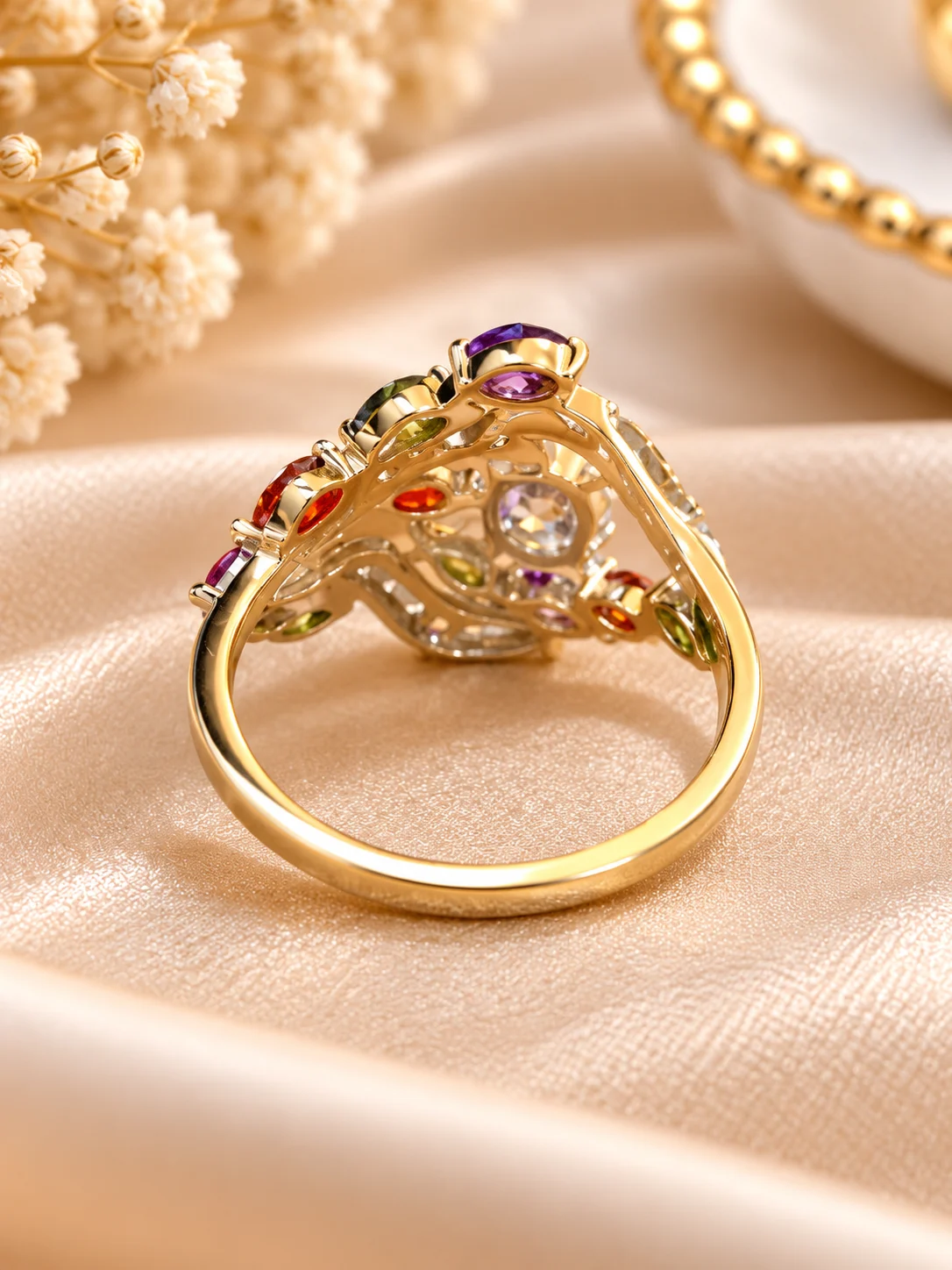 Radiant Multicolor Stone Statement Ring (3)