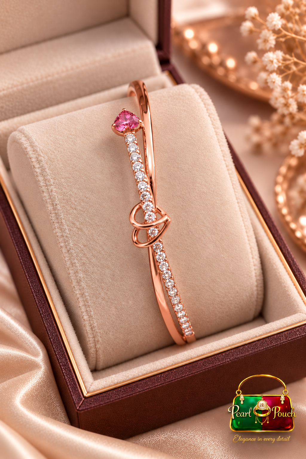 Stunning ZUPING 18K Rose Gold Plated Zirconia Bracelet (5)