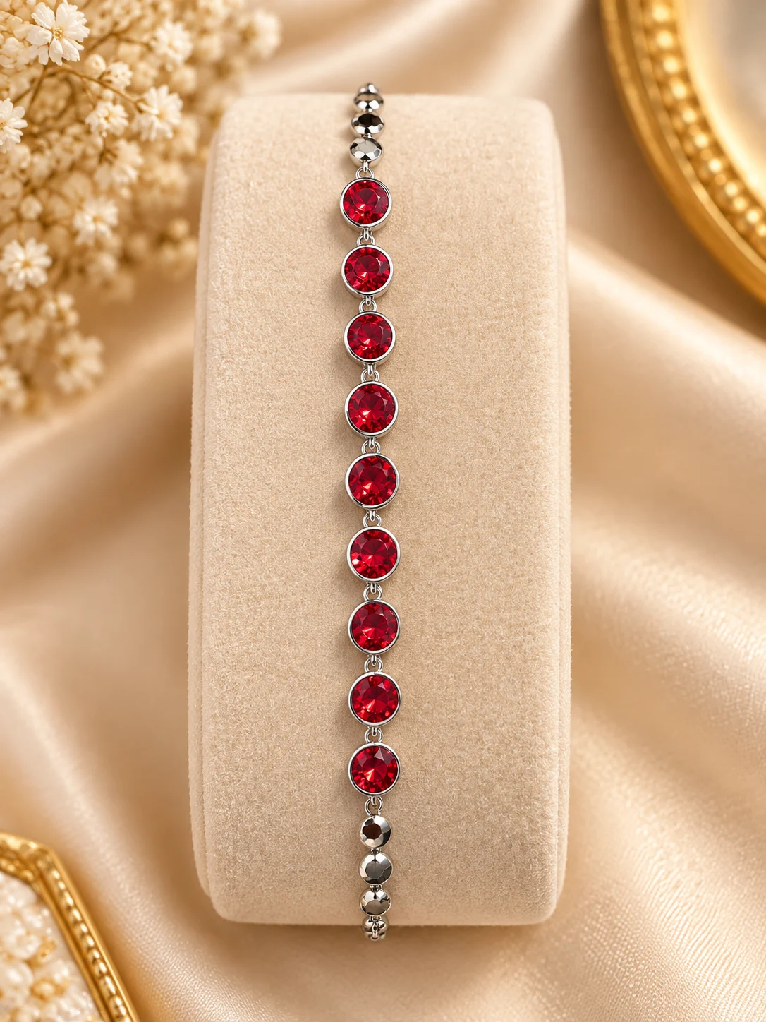 ZUPING Silver Plated Zirconia Bracelet (5)