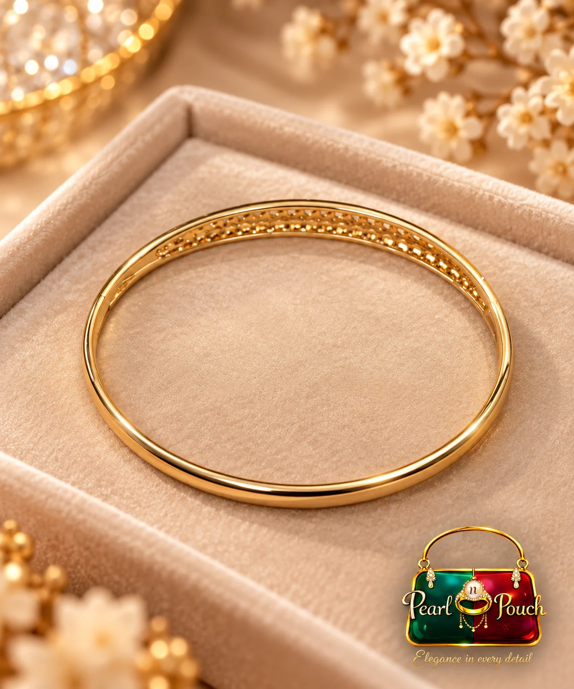 Zuping 18K Gold Plated Zirconia Bracelet (1)