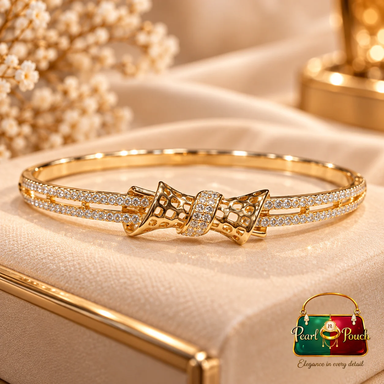 Zuping 18K Gold Plated Zirconia Bracelet (5)