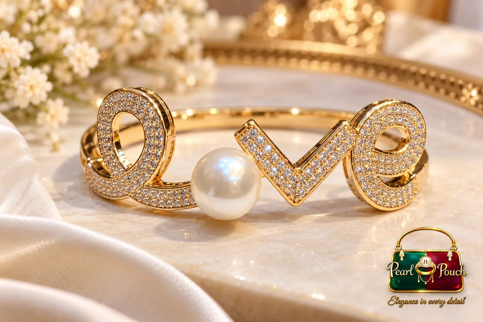 Romantic 18K Gold Plated Zirconia Bracelet Gift for Girlfriend (4)