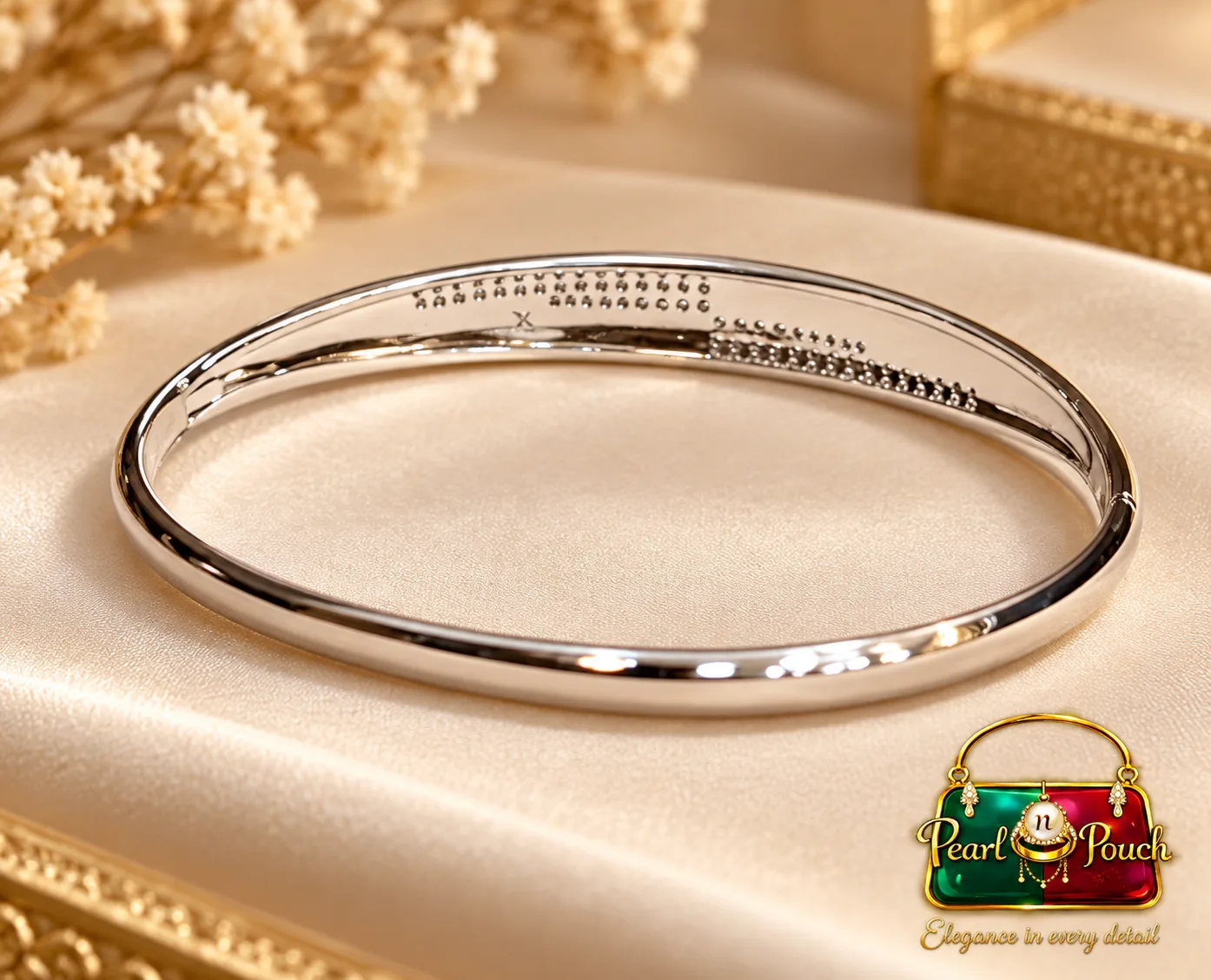 ZUPING Elegant Silver-Plated Zirconia Bracelet for Women (3)