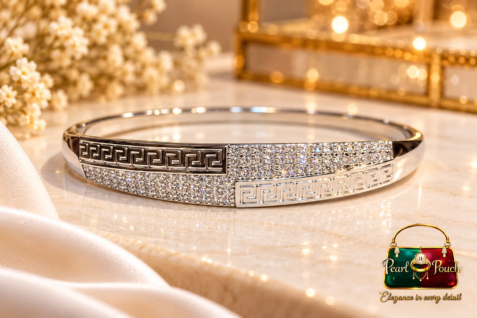 ZUPING Elegant Silver-Plated Zirconia Bracelet for Women (5)